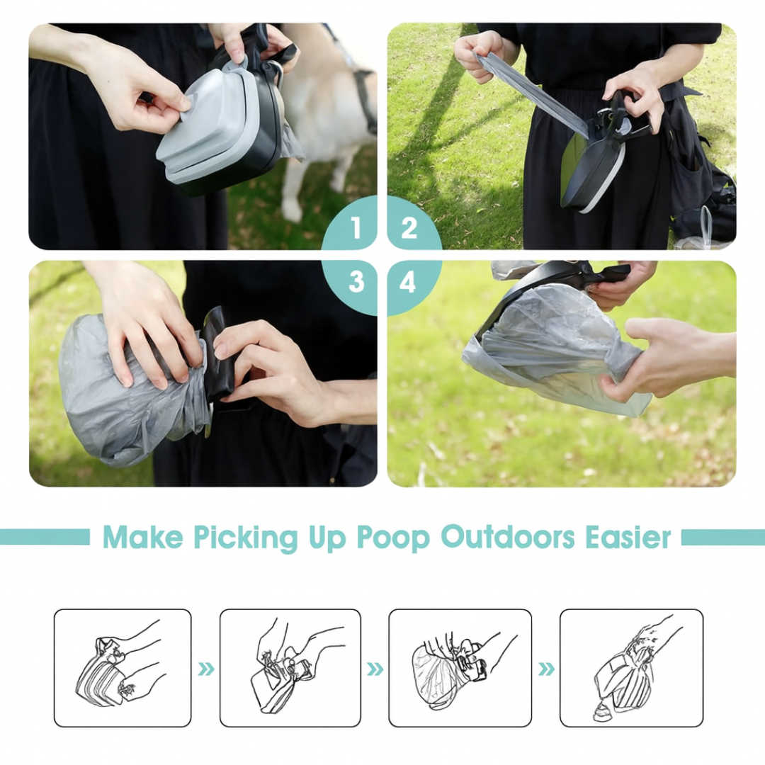 Foldable Touchless Pet Pooper Scooper